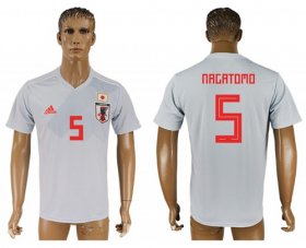 Wholesale Cheap Japan #5 Nagatomo Away Soccer Country Jersey