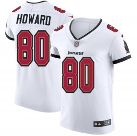 Wholesale Cheap Tampa Bay Buccaneers #80 O.J. Howard Men\'s Nike White Vapor Elite Jersey