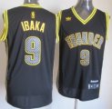 Wholesale Cheap Oklahoma City Thunder #9 Serge Ibaka Black Electricity Fashion Jersey