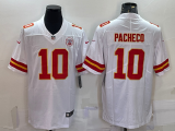 Wholesale Cheap Men's Kansas City Chiefs #10 Isiah Pacheco White 2022 Vapor Untouchable Stitched NFL Nike Limited Jersey