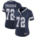 Wholesale Cheap Nike Cowboys #72 Travis Frederick Navy Blue Team Color Women's Stitched NFL Vapor Untouchable Limited Jersey