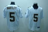 Wholesale Cheap Saints #5 Garrett Hartley White Stitched NFL Jersey