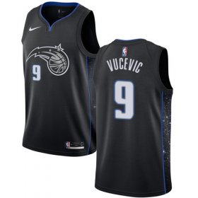 Wholesale Cheap Nike Magic #9 Nikola Vucevic Black NBA Swingman City Edition 2018-19 Jersey