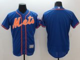 Wholesale Cheap Mets Blank Blue Flexbase Authentic Collection Stitched MLB Jersey