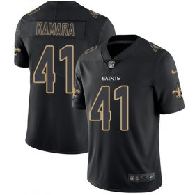 Wholesale Cheap Nike Saints #41 Alvin Kamara Black Men\'s Stitched NFL Limited Rush Impact Jersey