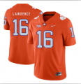 Wholesale Cheap Men's Clemson Tigers #16 Trevor Lawrence Orange Jersey