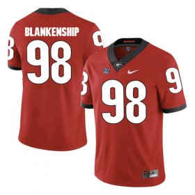 Wholesale Cheap Georgia Bulldogs #98 Rodrigo Blankenship Red College Football Jersey