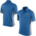 Wholesale Cheap Men's Nike NFL Detroit Lions Blue Team Issue Performance Polo