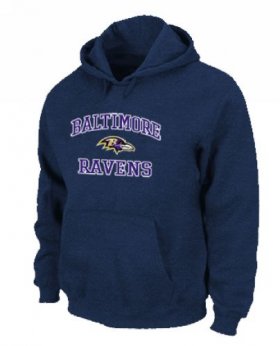 Wholesale Cheap Baltimore Ravens Heart & Soul Pullover Hoodie Dark Blue