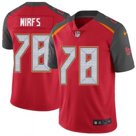 Wholesale Cheap Nike Buccaneers #78 Tristan Wirfs Red Team Color Men\'s Stitched NFL Vapor Untouchable Limited Jersey