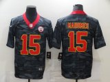 Wholesale Cheap Men's Kansas City Chiefs #15 Patrick Mahomes 2020 Camo Limited Stitched Nike NFL Jersey