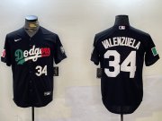 Cheap Men's Los Angeles Dodgers #34 Toro Valenzuela Black Mexico 2024 World Series Cool Base Stitched Baseball Jerseys