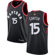 Cheap Raptors #15 Vince Carter Black 2019 Finals Bound Youth Basketball Swingman Statement Edition Jersey