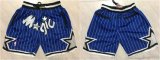 Wholesale Cheap Men's Orlando Magic Blue Just Don Stitched Shorts