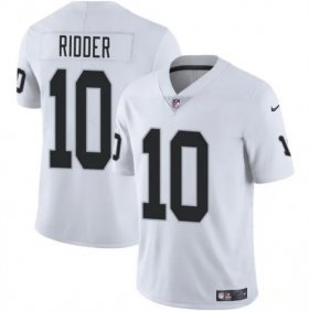 Cheap Men\'s Las Vegas Raiders #10 Desmond Ridder White 2024 Vapor Stitched Football Jersey