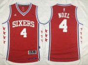 Wholesale Cheap Men's Philadelphia 76ers #4 Nerlens Noel Revolution 30 Swingman 2015-16 Red Jersey