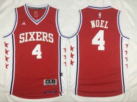 Wholesale Cheap Men\'s Philadelphia 76ers #4 Nerlens Noel Revolution 30 Swingman 2015-16 Red Jersey