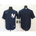 Cheap Men's Nike New York Yankees Blank Navy Blue Alternate Stitched Baseball Jersey