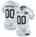 Cheap Women's New York Giants Active Player Custom 2024 F.U.S.E Arctic Camo Salute To Service Limited Stitched Football Jersey(Run Small)