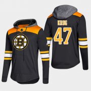 Wholesale Cheap Bruins #47 Torey Krug Black 2018 Pullover Platinum Hoodie