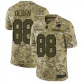 Wholesale Cheap Nike Panthers #88 Greg Olsen Camo Men's Stitched NFL Limited 2018 Salute To Service Jersey