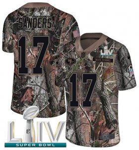 Wholesale Cheap Nike 49ers #17 Emmanuel Sanders Camo Super Bowl LIV 2020 Men\'s Stitched NFL Limited Rush Realtree Jersey