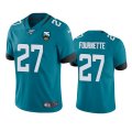 Wholesale Cheap Nike Jaguars #27 Leonard Fournette Teal 25th Anniversary Vapor Limited Stitched NFL 100th Season Jersey