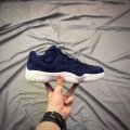 Wholesale Cheap Air Jordan 11 Jeter Re2pect Low Deep Blue/White