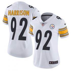 Wholesale Cheap Nike Steelers #92 James Harrison White Women\'s Stitched NFL Vapor Untouchable Limited Jersey