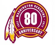 Wholesale Cheap Stitched Washington Redskins 80th Seasons Jersey Patch