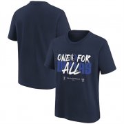 Cheap Men's Dallas Mavericks Navy 2024 Playoffs Mantra T-Shirt