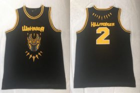 Wholesale Cheap Black Panther Wakanda 2 Erik Hillmonger Black Stitched Movie Basketball Jersey