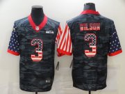 Wholesale Cheap Men's Seattle Seahawks #3 Russell Wilson USA Camo 2020 Salute To Service Stitched NFL Nike Limited Jersey