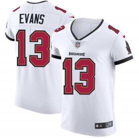 Wholesale Cheap Tampa Bay Buccaneers #13 Mike Evans Men\'s Nike White Vapor Elite Jersey