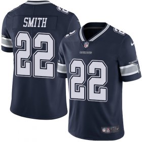 Wholesale Cheap Nike Cowboys #22 Emmitt Smith Navy Blue Team Color Youth Stitched NFL Vapor Untouchable Limited Jersey