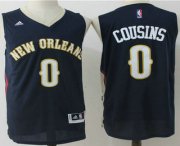 Wholesale Cheap Men's New Orleans Pelicans #0 DeMarcus Cousins Navy Blue Stitched NBA Revolution 30 Swingman Jersey