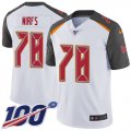 Wholesale Cheap Nike Buccaneers #78 Tristan Wirfs White Men's Stitched NFL 100th Season Vapor Untouchable Limited Jersey