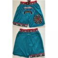 Wholesale Cheap Men Memphis Grizzlies Teal Shorts Run Small