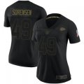 Wholesale Cheap Women's Kansas City Chiefs #49 Daniel Sorensen 2020 Salute To Service Jersey - Limited Black