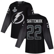 Cheap Adidas Lightning #22 Kevin Shattenkirk Black Alternate Authentic Youth 2020 Stanley Cup Champions Stitched NHL Jersey