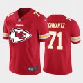 Wholesale Cheap Kansas City Chiefs #71 Mitchell Schwartz Red Men's Nike Big Team Logo Player Vapor Limited NFL Jersey