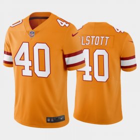 Men\'s Tampa Bay Buccaneers #40 Mike Alstott Yellow Limited Stitched Throwback Jersey