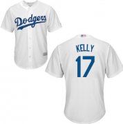 Youth Joe Kelly White Home Jersey - #17 Baseball Los Angeles Dodgers Cool Base