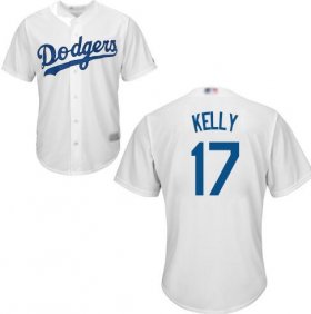 Youth Joe Kelly White Home Jersey - #17 Baseball Los Angeles Dodgers Cool Base