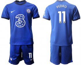 Wholesale Cheap Men 2020-2021 club Chelsea home 11 blue Soccer Jerseys1