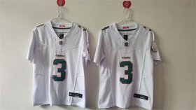 Cheap Women\'s Miami Dolphins #3 Odell Beckham Jr. White F.U.S.E Vapor Untouchable Stitched Jersey(Run Small)