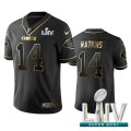 Wholesale Cheap Nike Chiefs #14 Sammy Watkins Black Golden Super Bowl LIV 2020 Limited Edition Stitched NFL Jersey