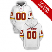 Wholesale Cheap Men's Washington Football Team Active Player White Custom 2021 Pullover Hoodie