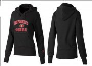 Wholesale Cheap Women's San Francisco 49ers Heart & Soul Pullover Hoodie Black