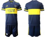 Wholesale Cheap Men 2020-2021 Club Boca juniors home blue blank Adidas Soccer Jersey